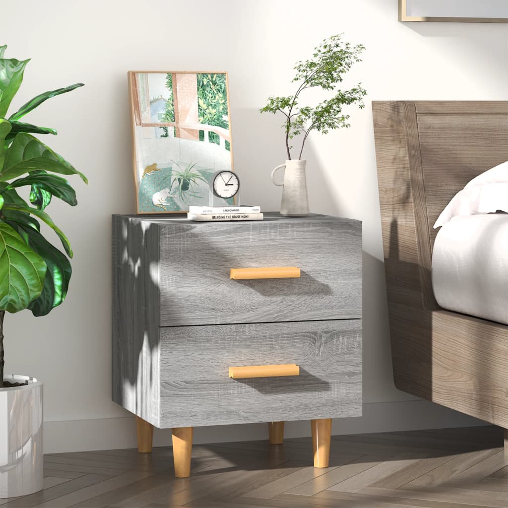 Bed Cabinet Grey Sonoma 40x35x47.5 cm