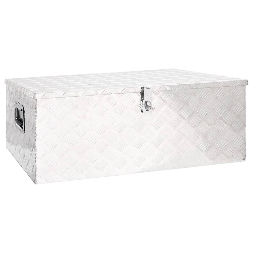 Aufbewahrungsbox Silbern 100x55x37 cm Aluminium