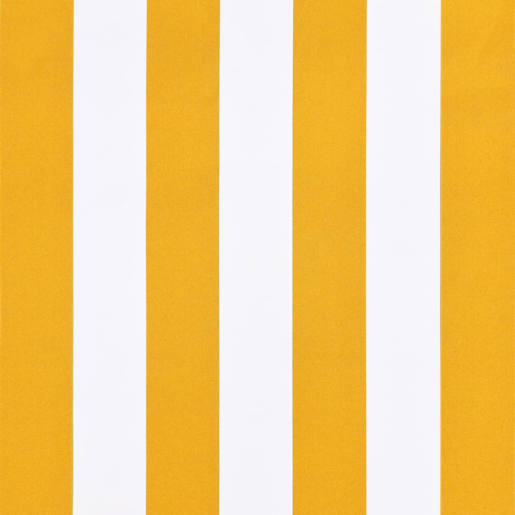 Bistro-Markise Orange und Weiss 150 x 120 cm