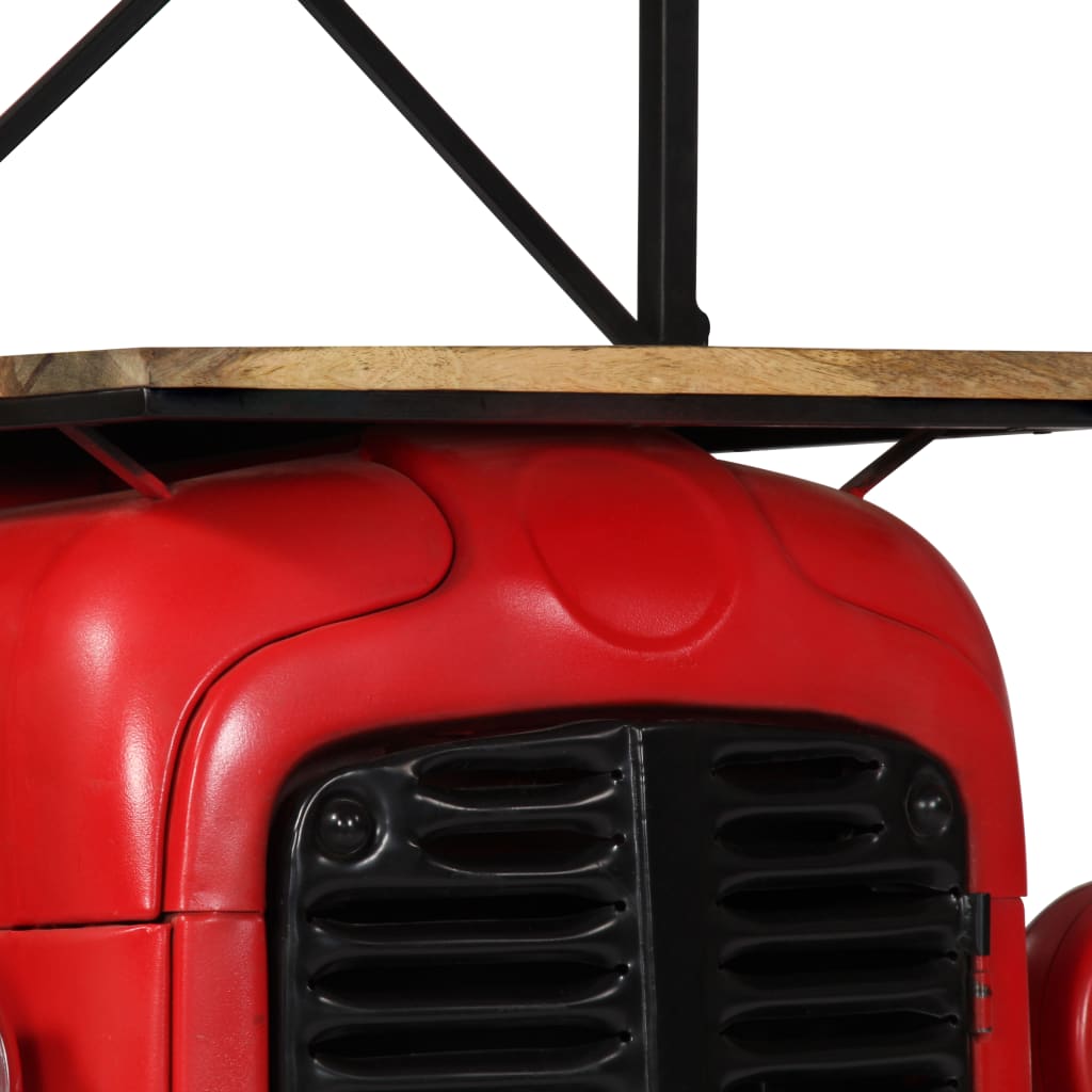 Traktor-Weinschrank 49 x 32 x 183 cm Massivholz Mango