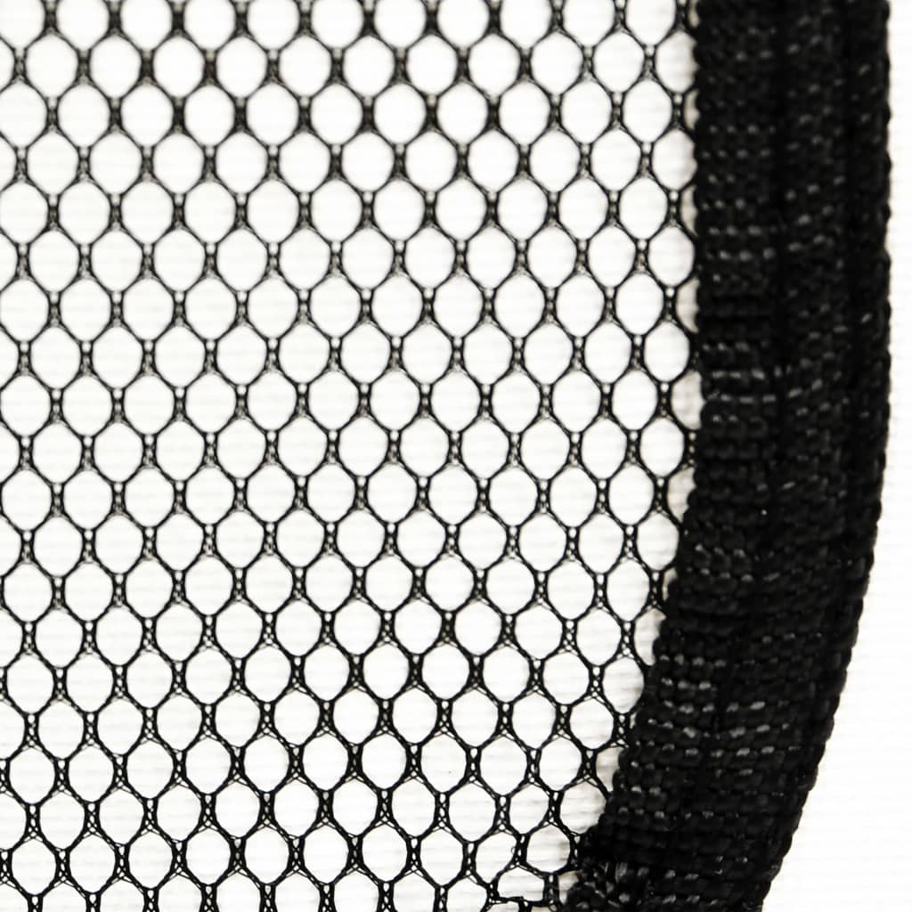 Faltbarer Welpenlaufstall mit Tragetasche Schwarz 125x125x61 cm