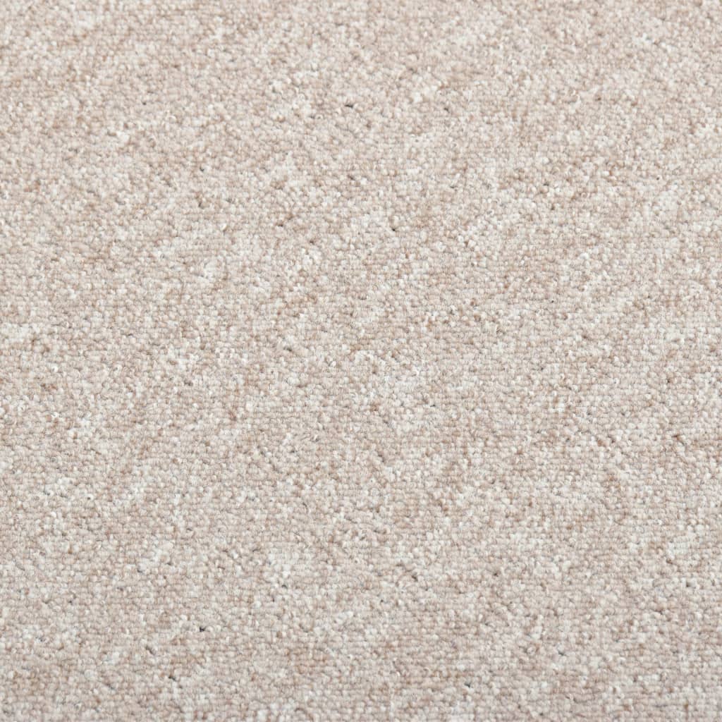 Carpet Floor Tiles 20 pcs 5 m² 50x50 cm Light Beige
