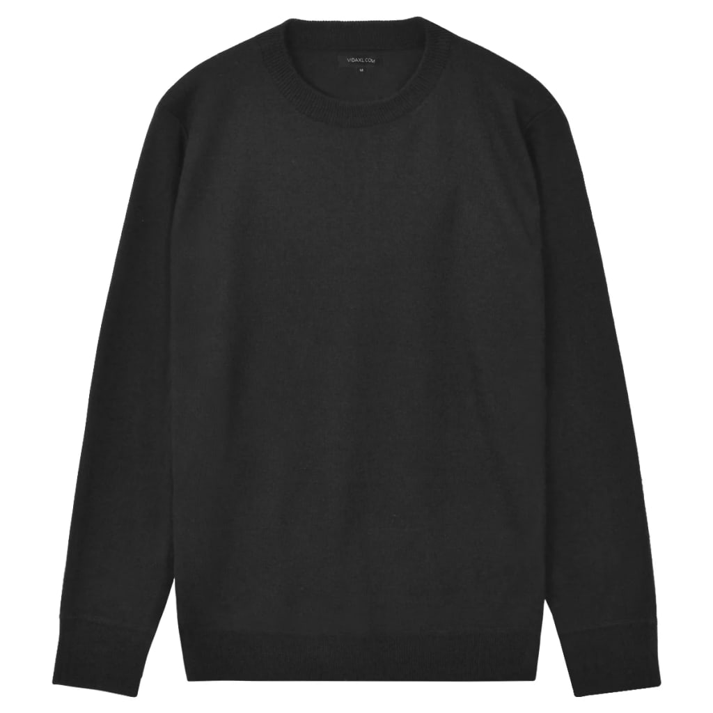 5 Stk. Herren Pullover Sweaters Rundhals Schwarz XL