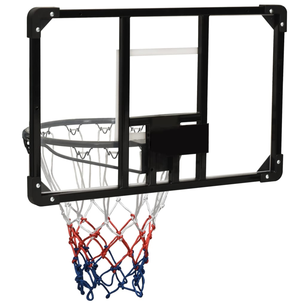 Basketball Backboard Transparent 71x45x2.5 cm Polycarbonate