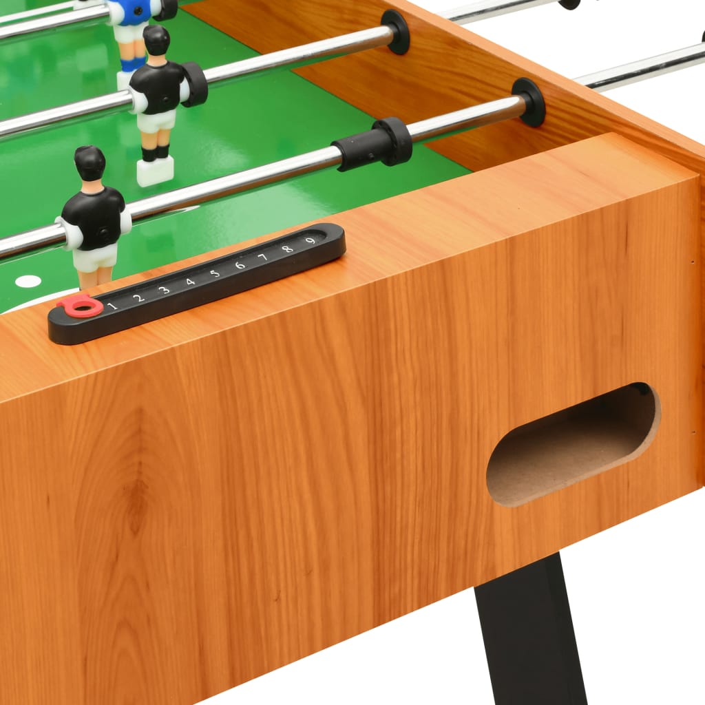 Folding Football Table 121x61x80 cm Light Brown