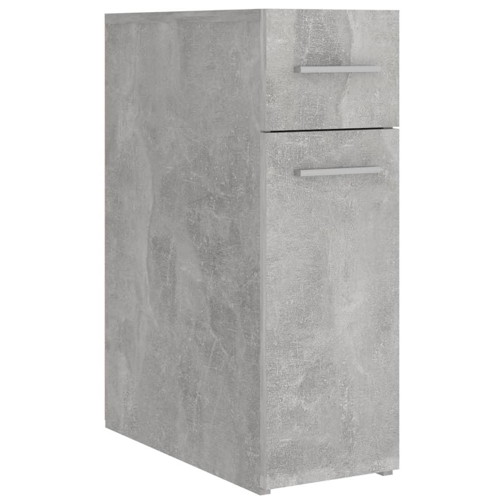 Apothecary Cabinet Concrete Grey 20x45.5x60 cm Engineered Wood