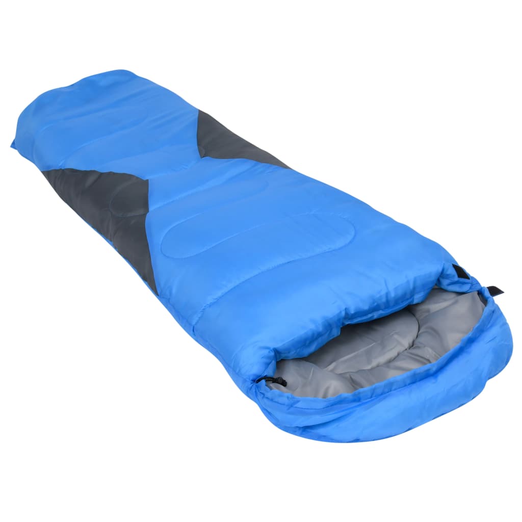 Leichter Mumienschlafsack für Kinder Blau 670g 10°C 