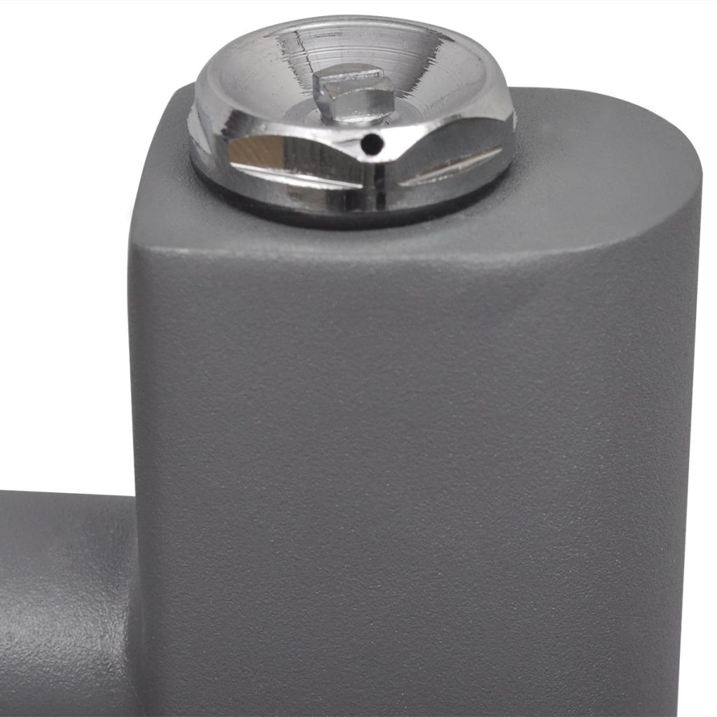 Grey Bathroom Central Heating Towel Rail Radiator Straight 500x764mm