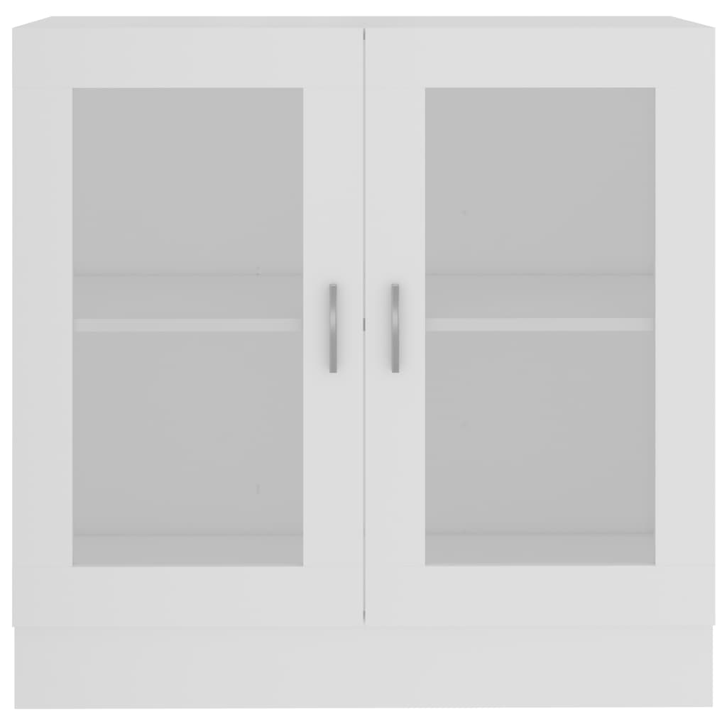 Armoire à vitrine Blanc 82,5x30,5x80 cm Aggloméré