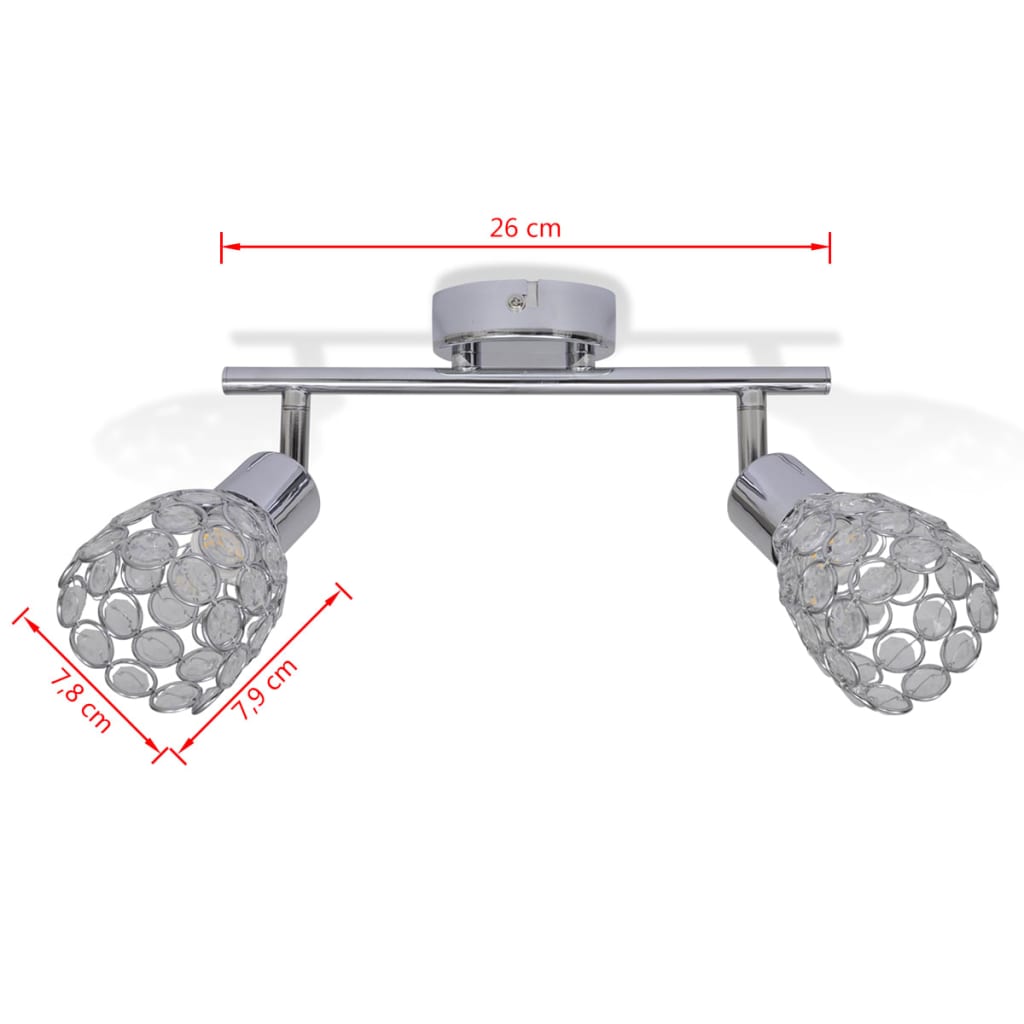 Crystal Spot Light with Built-in LED 2 x 4 W