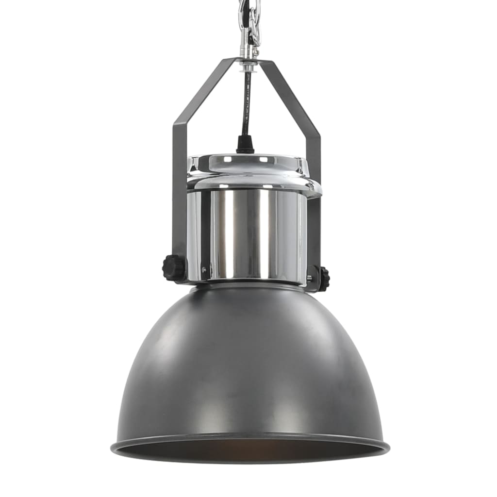 Ceiling Lamp 2 pcs Grey Round E27