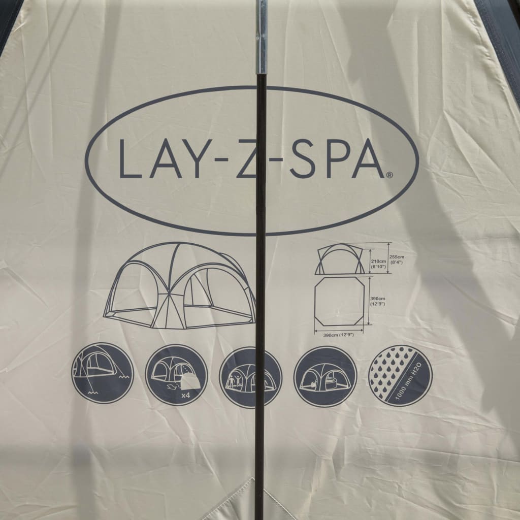 Bestway Lay-Z-Spa Kuppelzelt für Whirlpools 390x390x255 cm