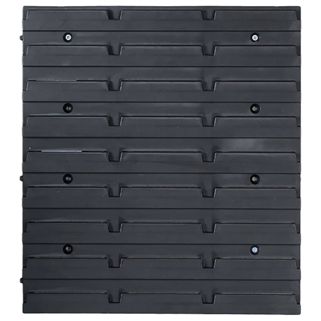 71 Piece Storage Kit with Wall Panels Red and Black