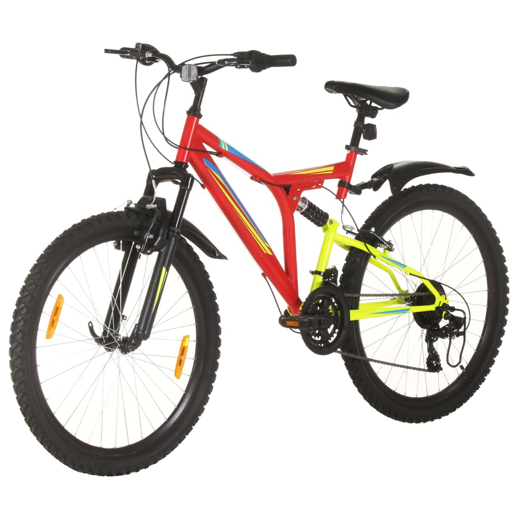 Mountain Bike 21 Speed 26 inch Wheel 49 cm Red