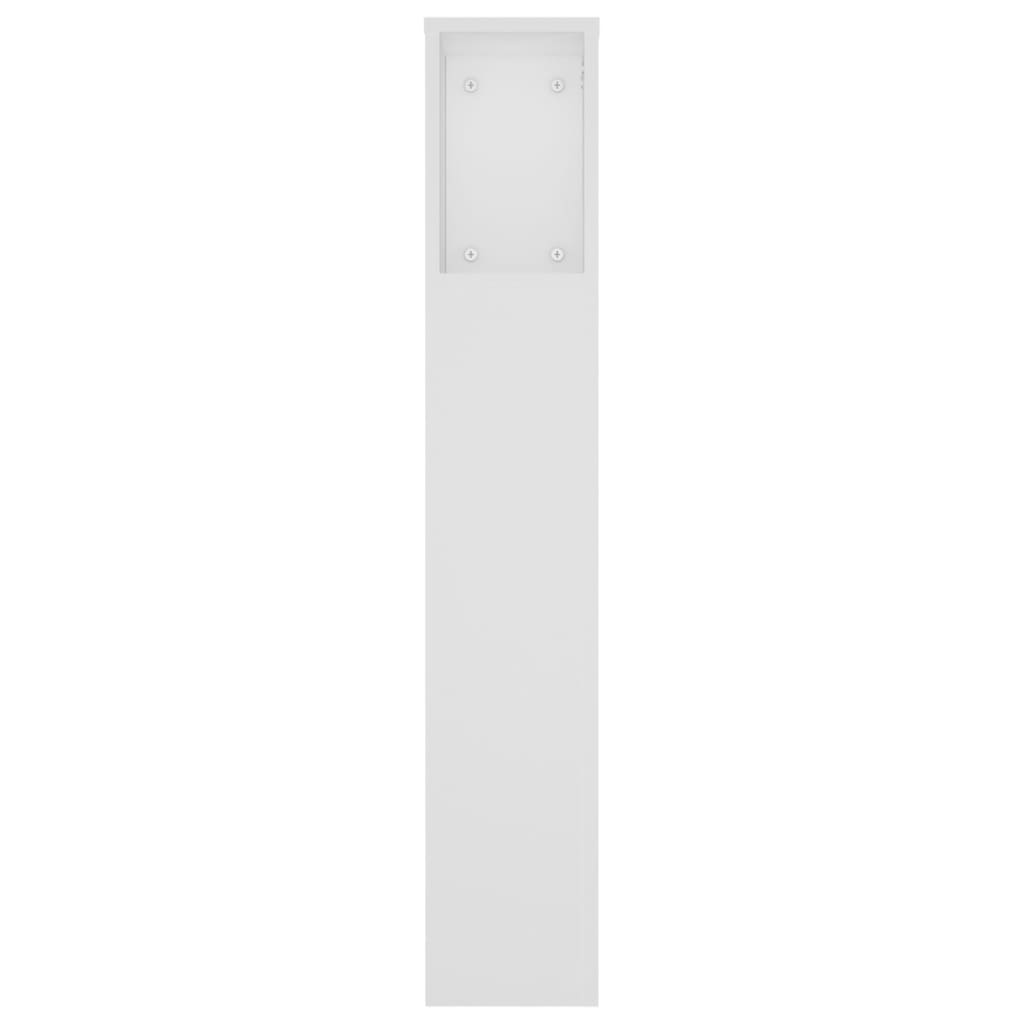 Armoire de tête de lit Blanc 180x18,5x104,5 cm