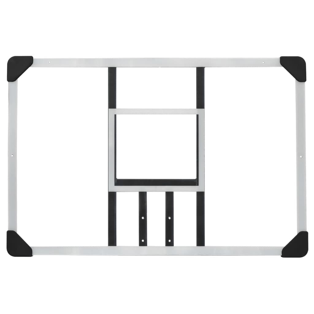 Basketball Backboard Transparent 90x60x2.5 cm Polycarbonate