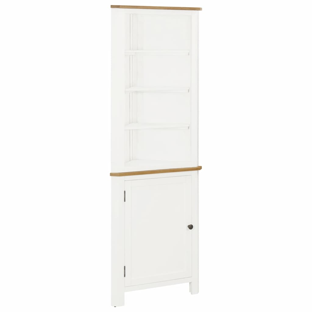 Corner Cabinet 59x36x180 cm Solid Oak Wood