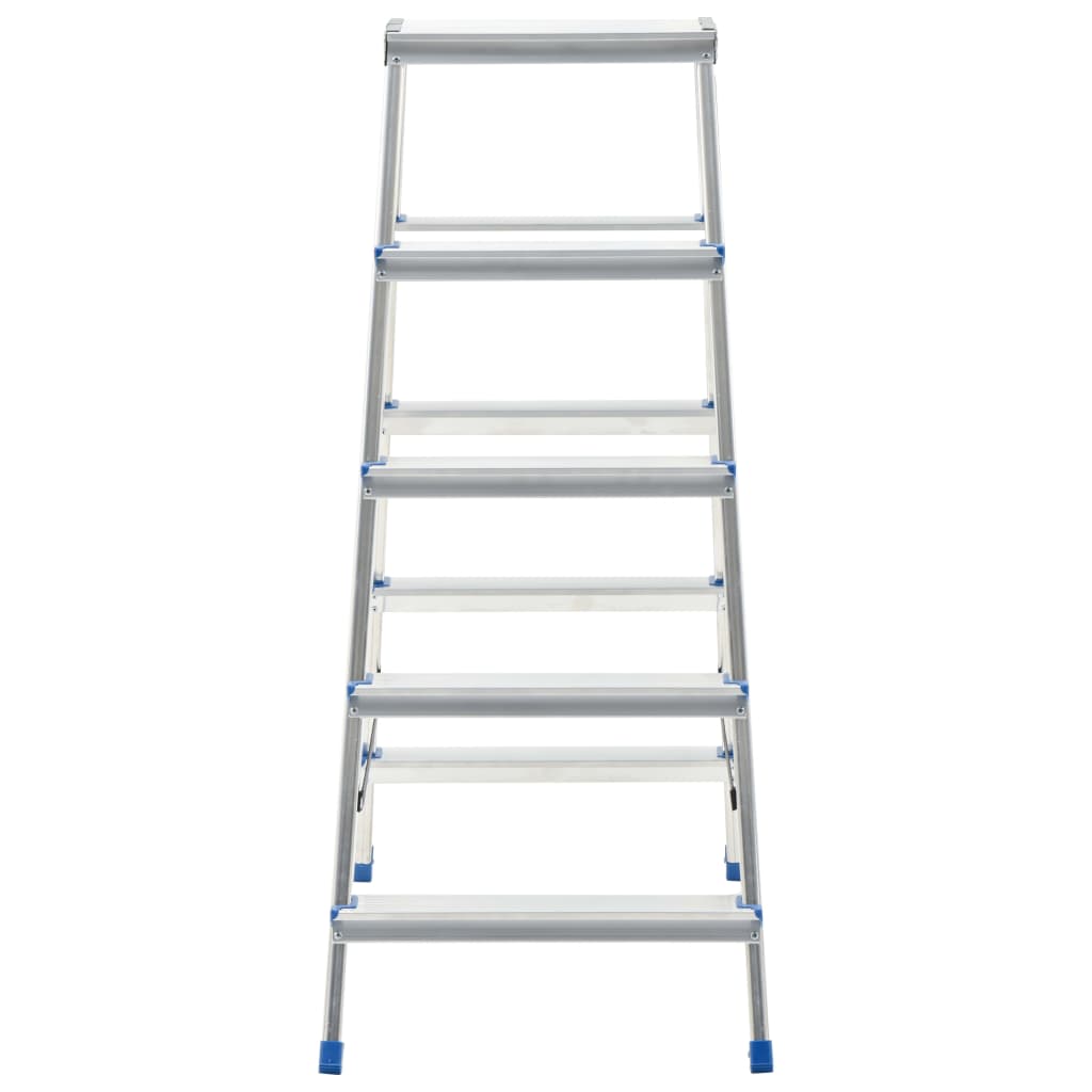 Aluminium Double-Sided Step Ladder 5 Steps 113 cm