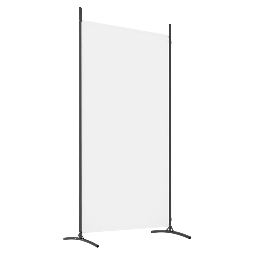 2-Panel Room Divider White 175x180 cm Fabric