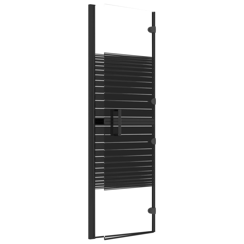 Folding Shower Enclosure ESG 80x140 cm Black