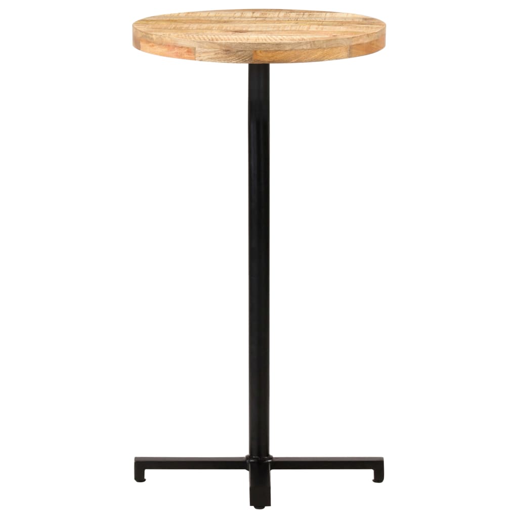 Bar Table Round Ø60x110 cm Rough Mango Wood