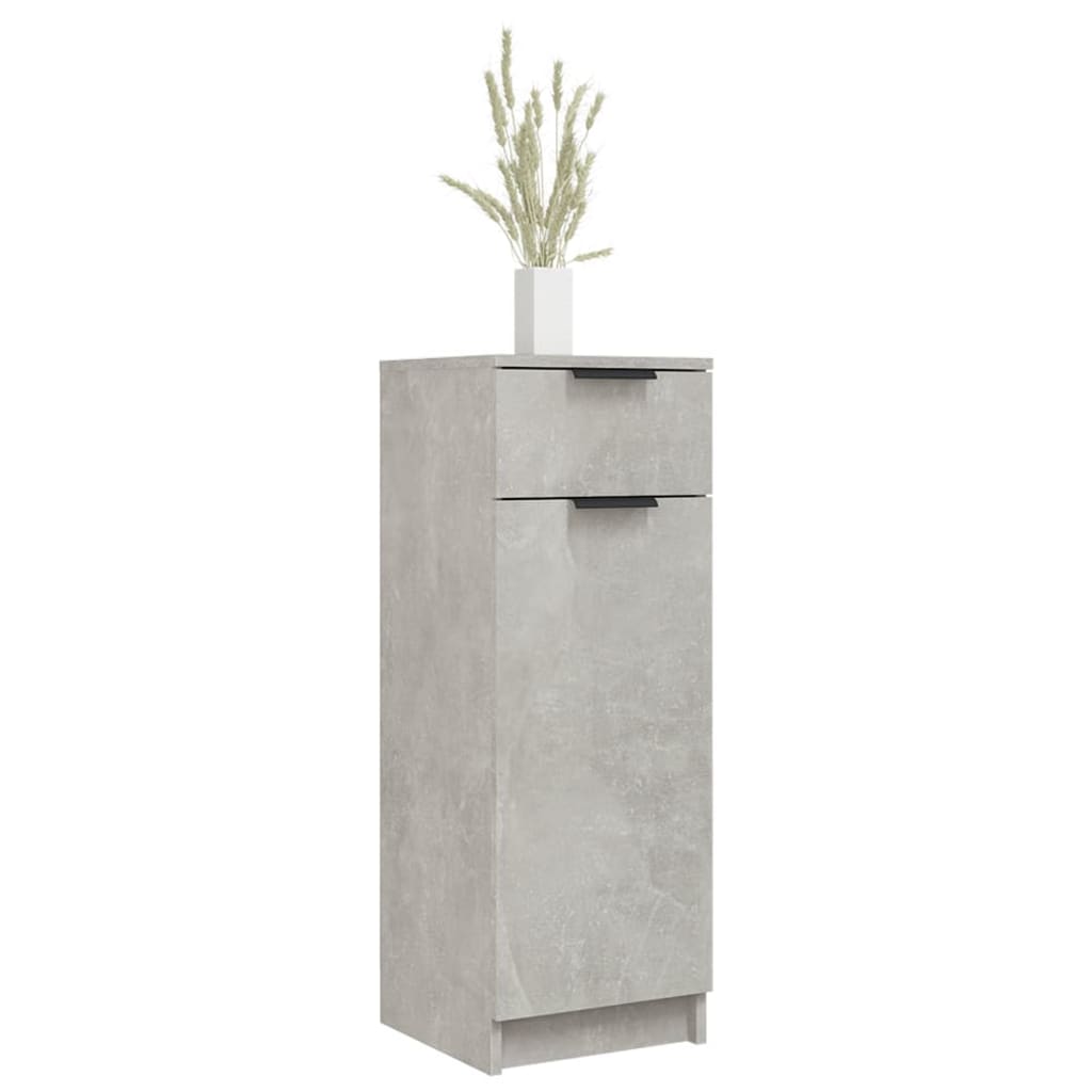 Bathroom Cabinet Concrete Grey 32x34x90 cm Engineered Wood