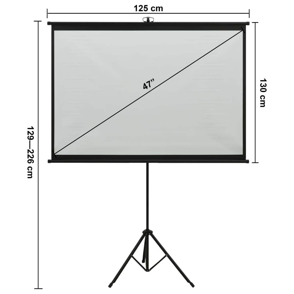 Projection Screen with Tripod 47" 1:1