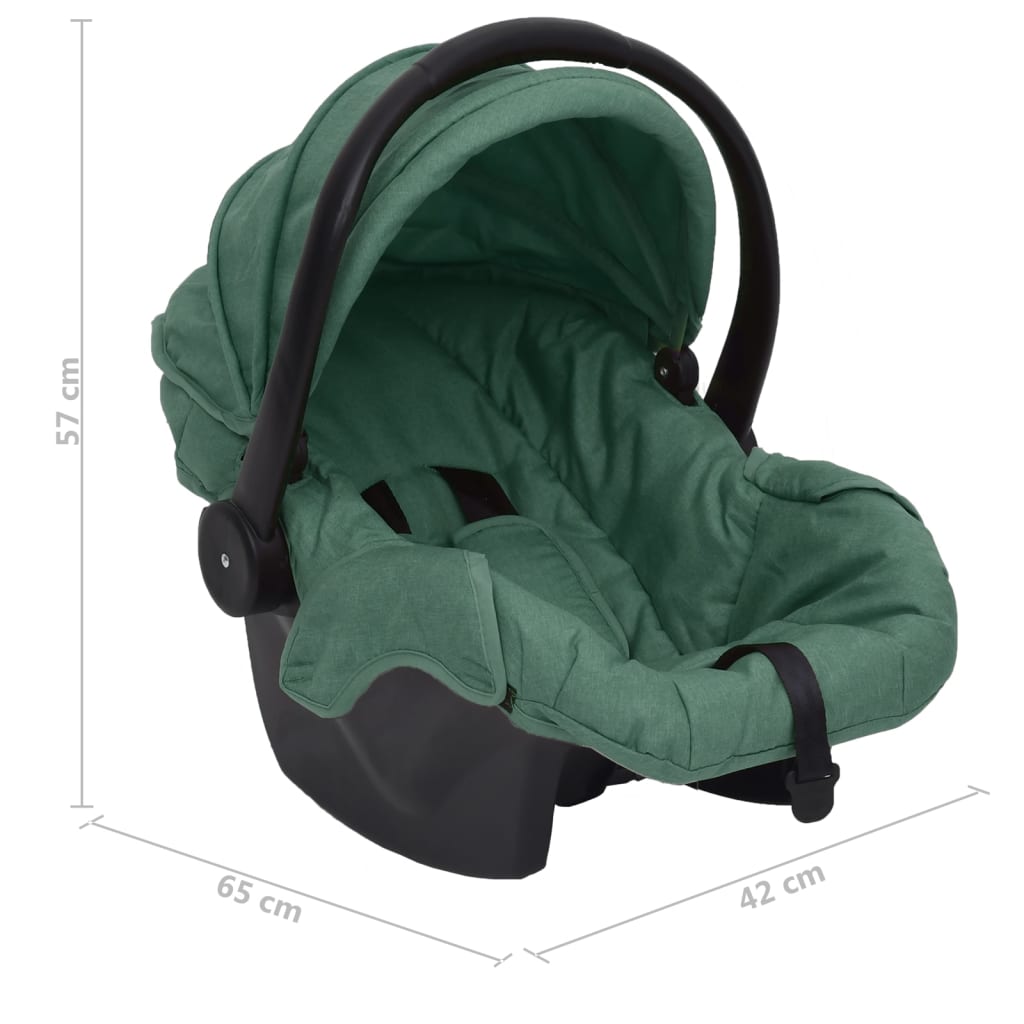 Baby Car Seat Green 42x65x57 cm