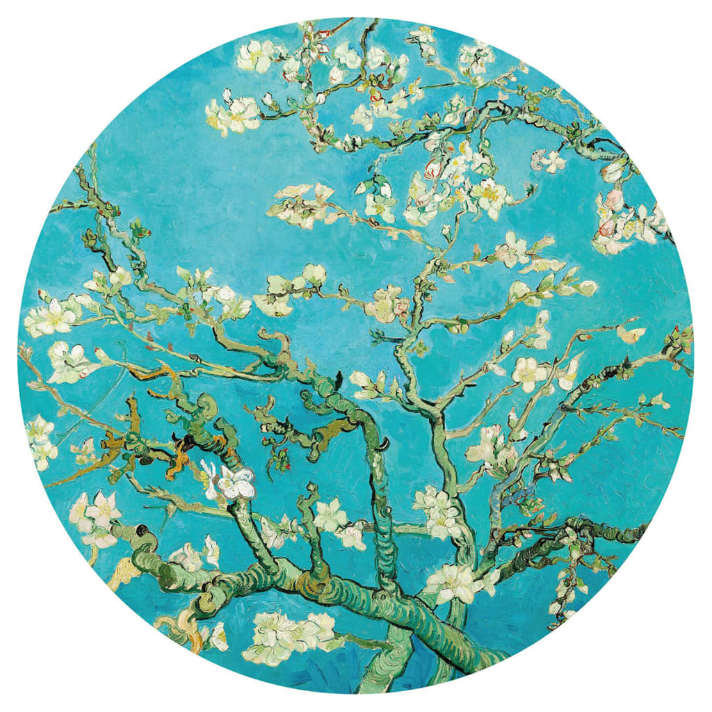 WallArt Fototapete Almond Blossom Rund 142,5 cm