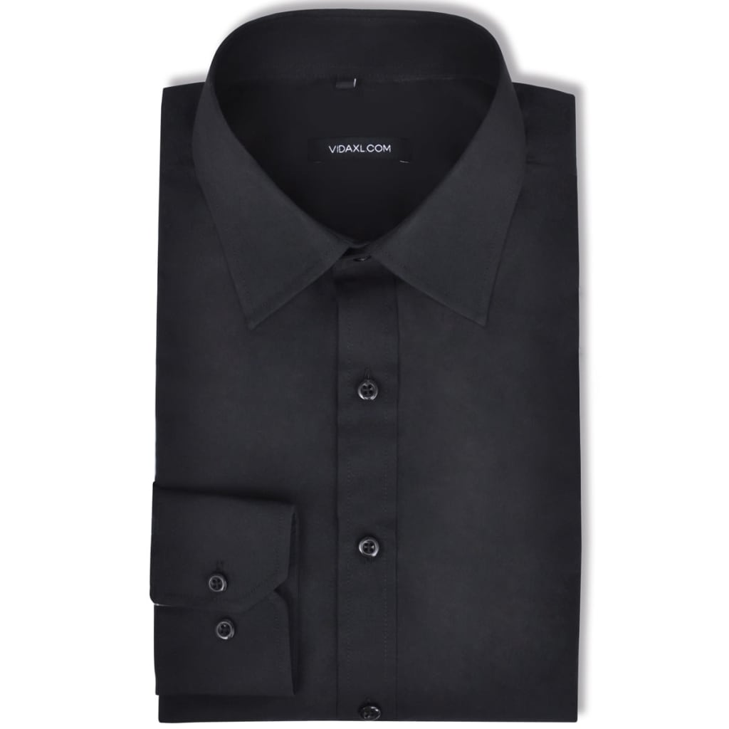 130253 Men’s Business Shirt Size XL Black