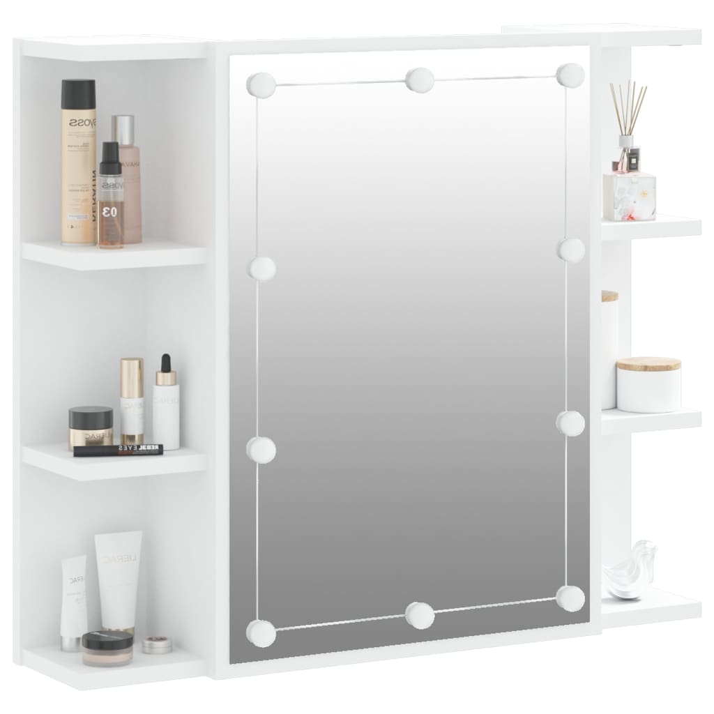 Armoire à miroir avec LED Blanc 70x16,5x60 cm