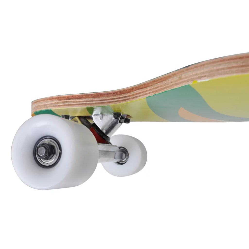 Longboard 107 cm 9 Ply Maple Skateboard 9" ALU Truck Green