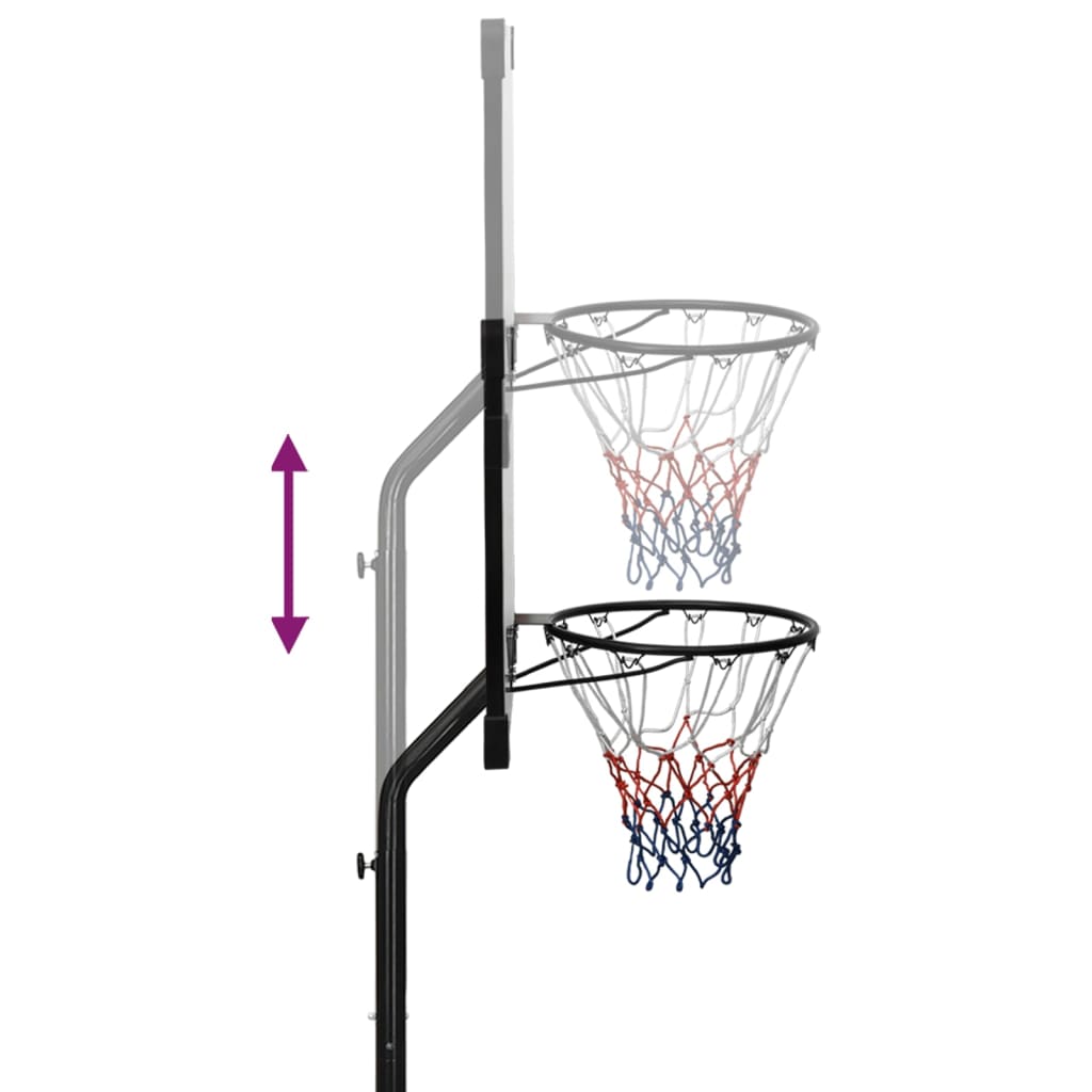 Basketballständer Transparent 235-305 cm Polycarbonat