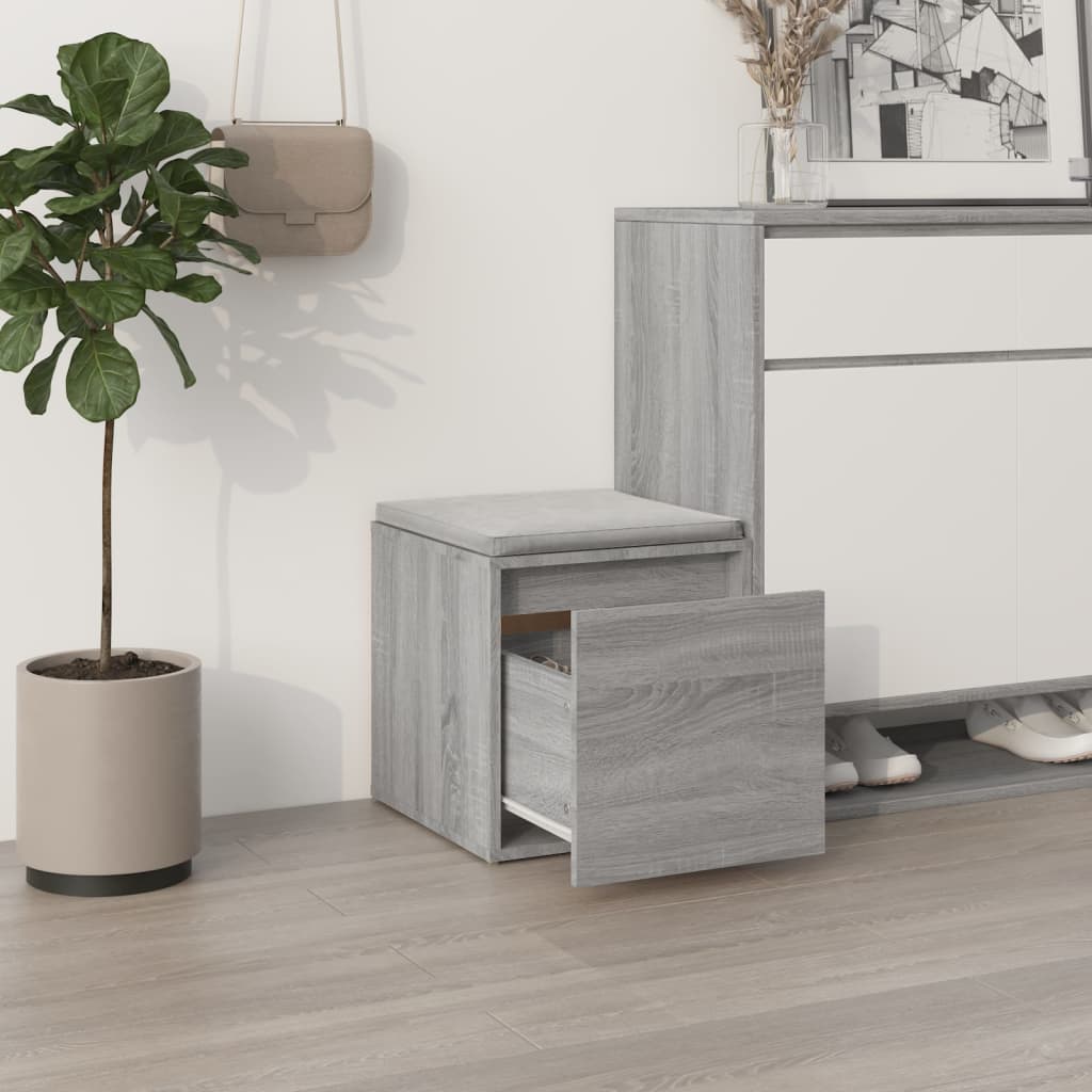 Box Drawer Grey Sonoma 40.5x40x40 cm Engineered Wood