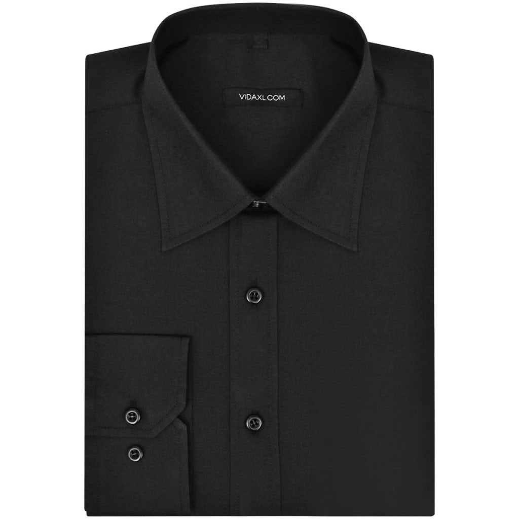 Men's Business Shirt Size L Black