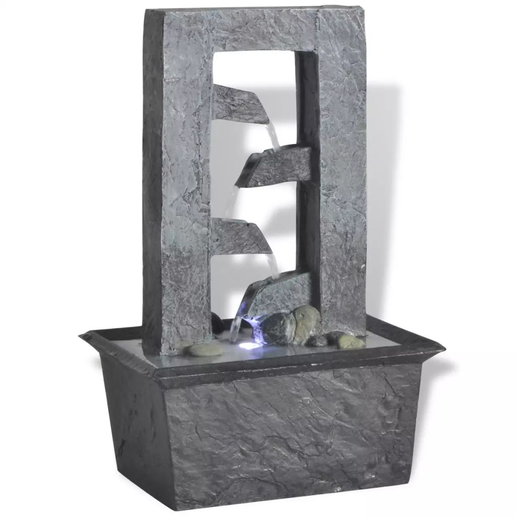 Indoor Fountain with LED Light Poly-resin