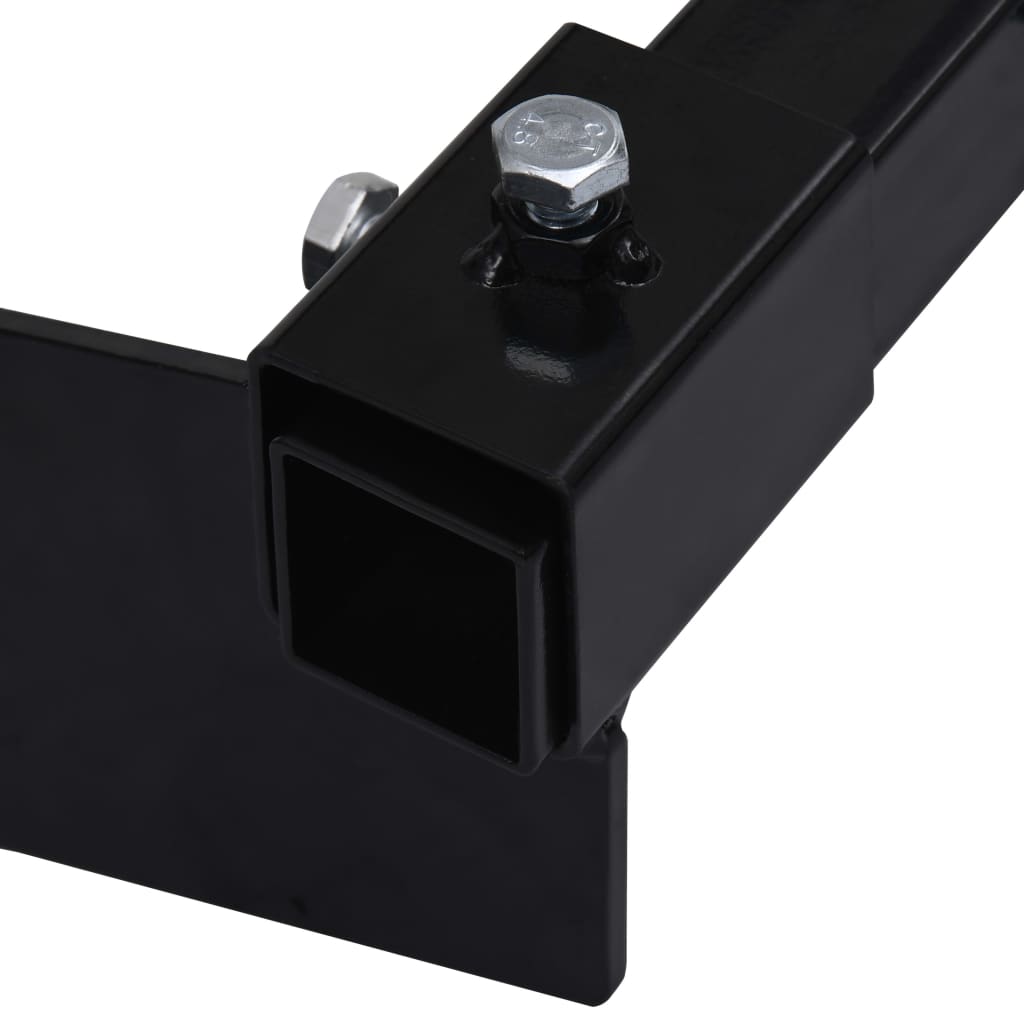 Snow Plow Adapter for Lawn Mower Black