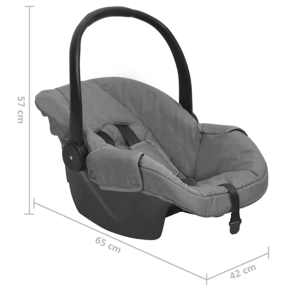 Siège d'auto pour bébé Gris clair 42x65x57 cm