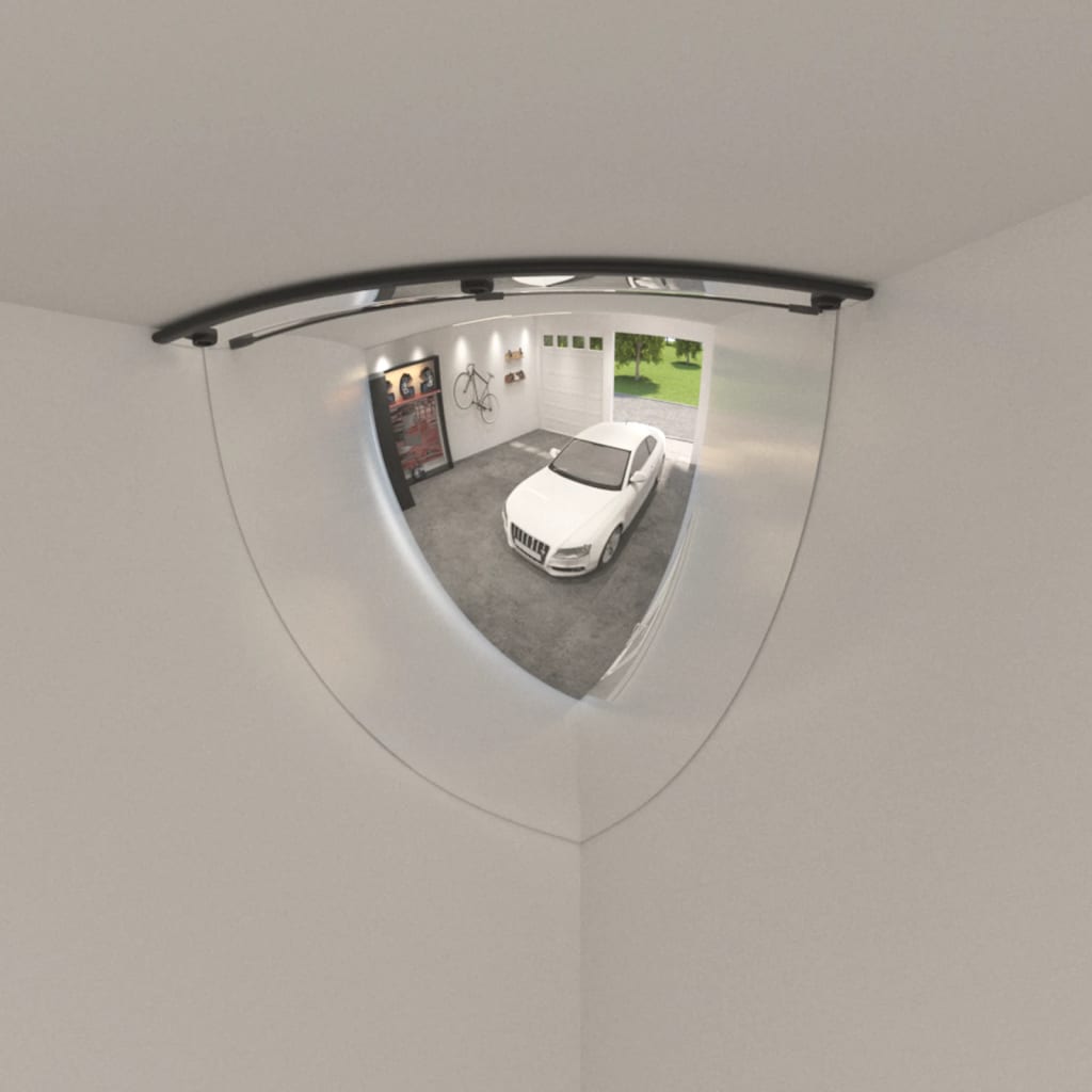 Miroirs de circulation en quart de dôme 2 pcs Ø80 cm Acrylique