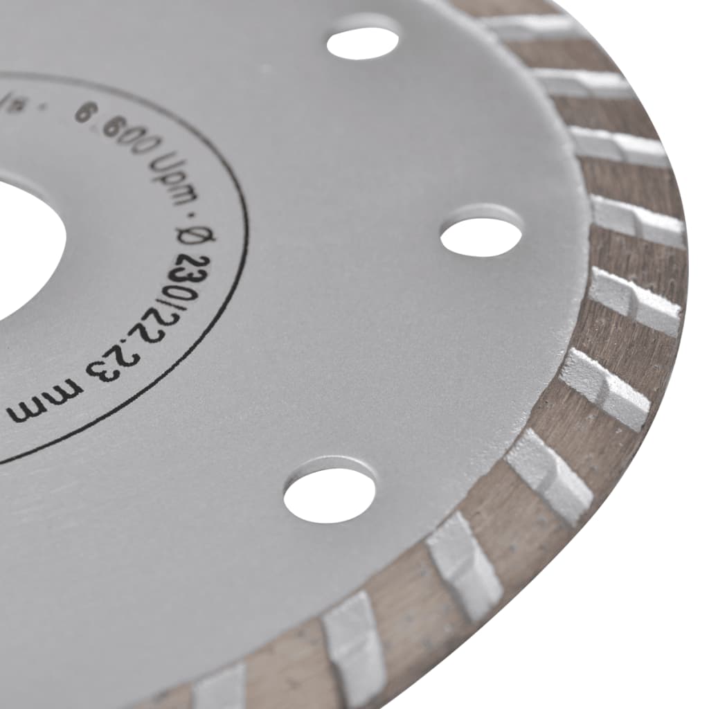 2 disques diamantés turbo pour meuleuse 230 mm 2,4 mm