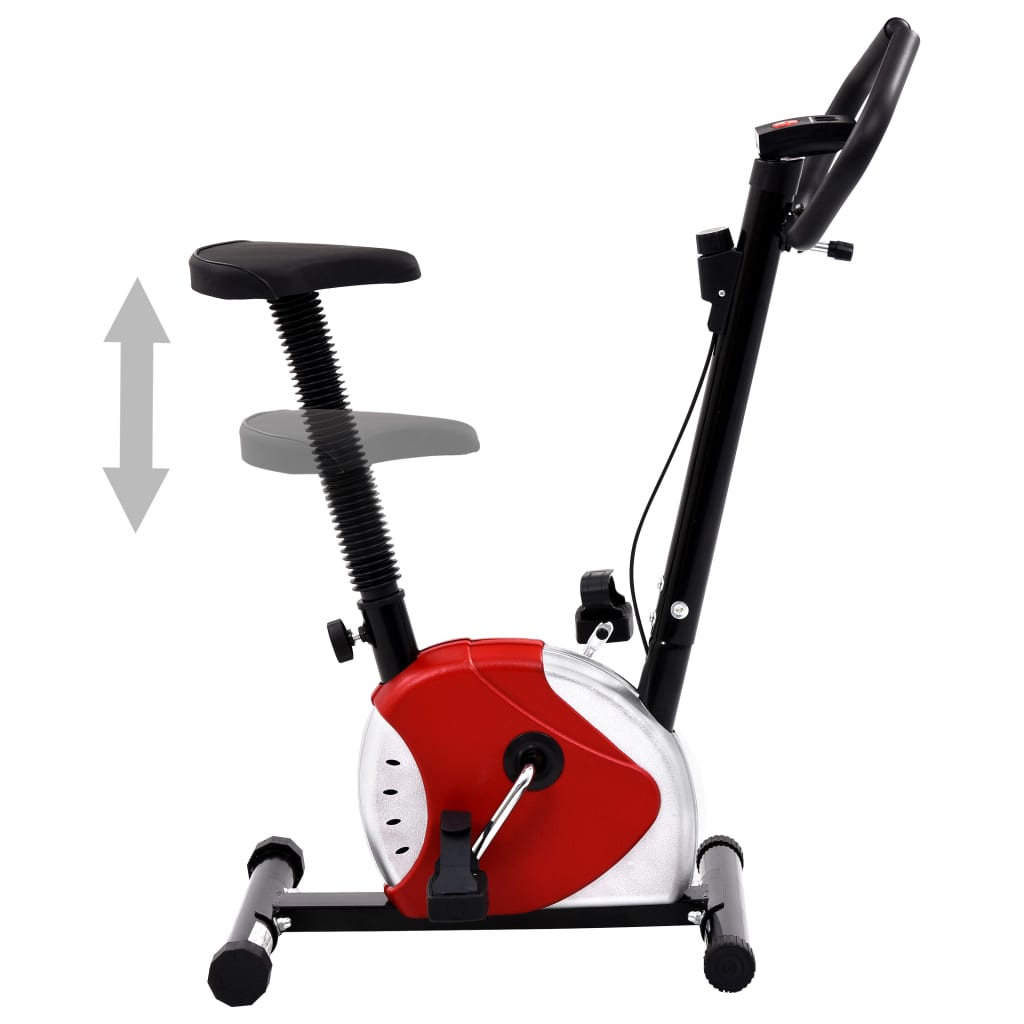 Exercise Bike with Belt Resistance Red