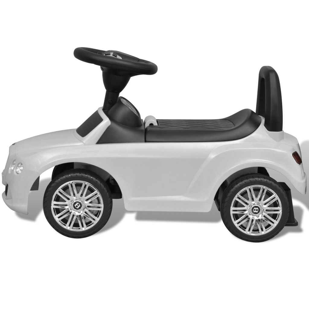 Bentley Foot-Powered Kids Car White