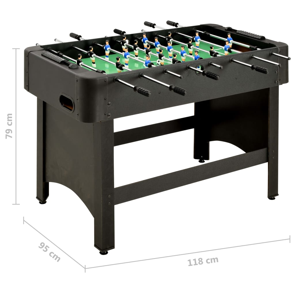 Football Table 118x95x79 cm Black