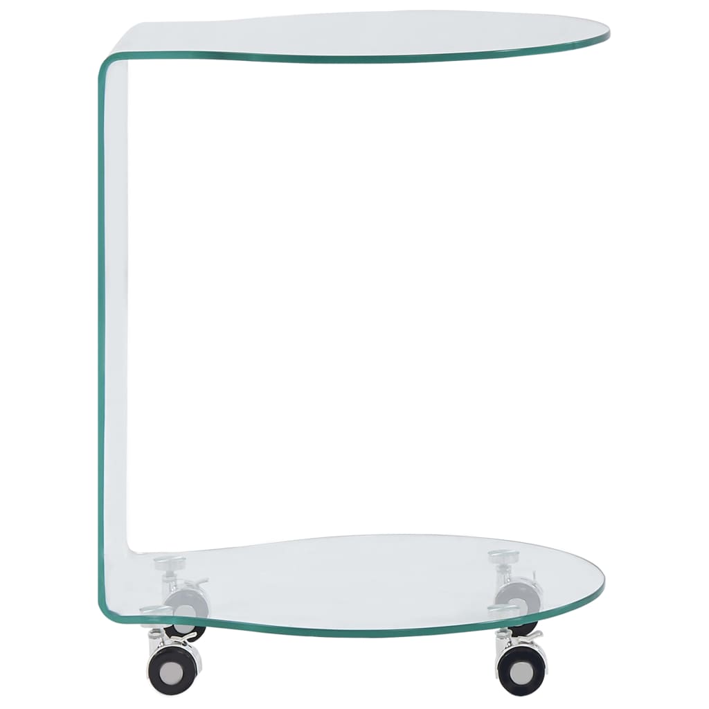 284725 Coffee Table 45x40x58 cm Tempered Glass