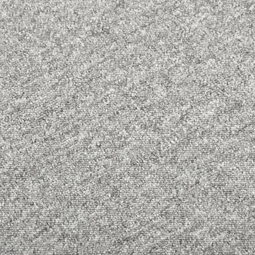 Carpet Floor Tiles 20 pcs 5 m² 50x50 cm Light Grey