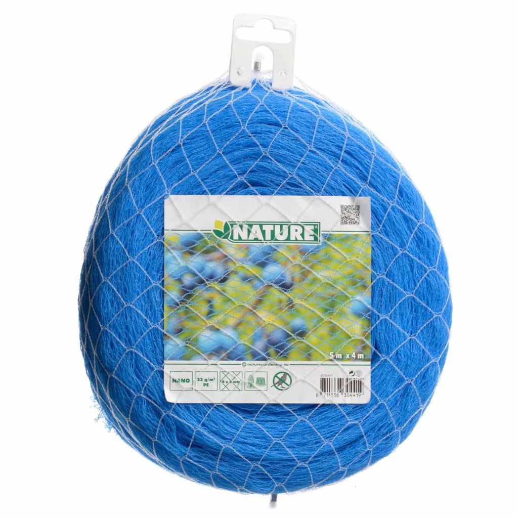 Nature Vogelschutznetz Nano 5 x 4 m Blau