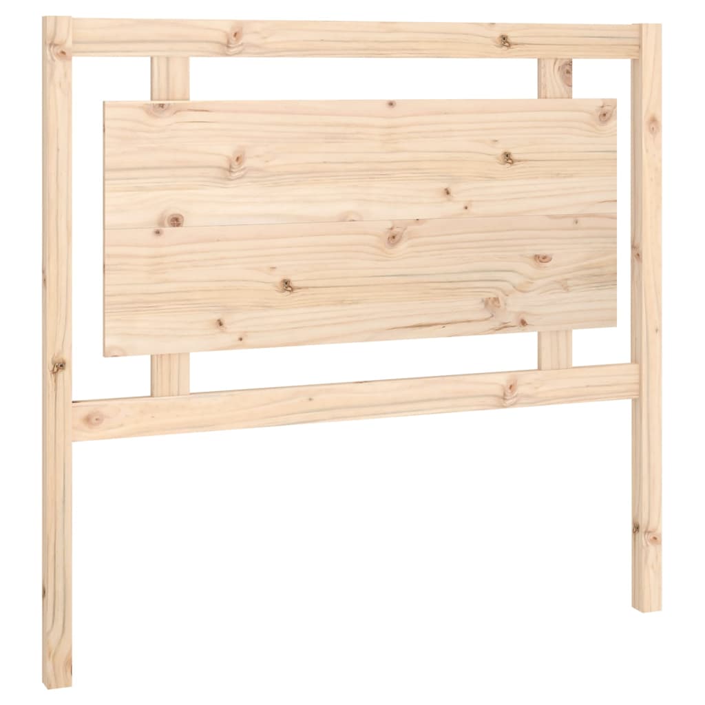 Bed Headboard 105.5x4x100 cm Solid Pine Wood