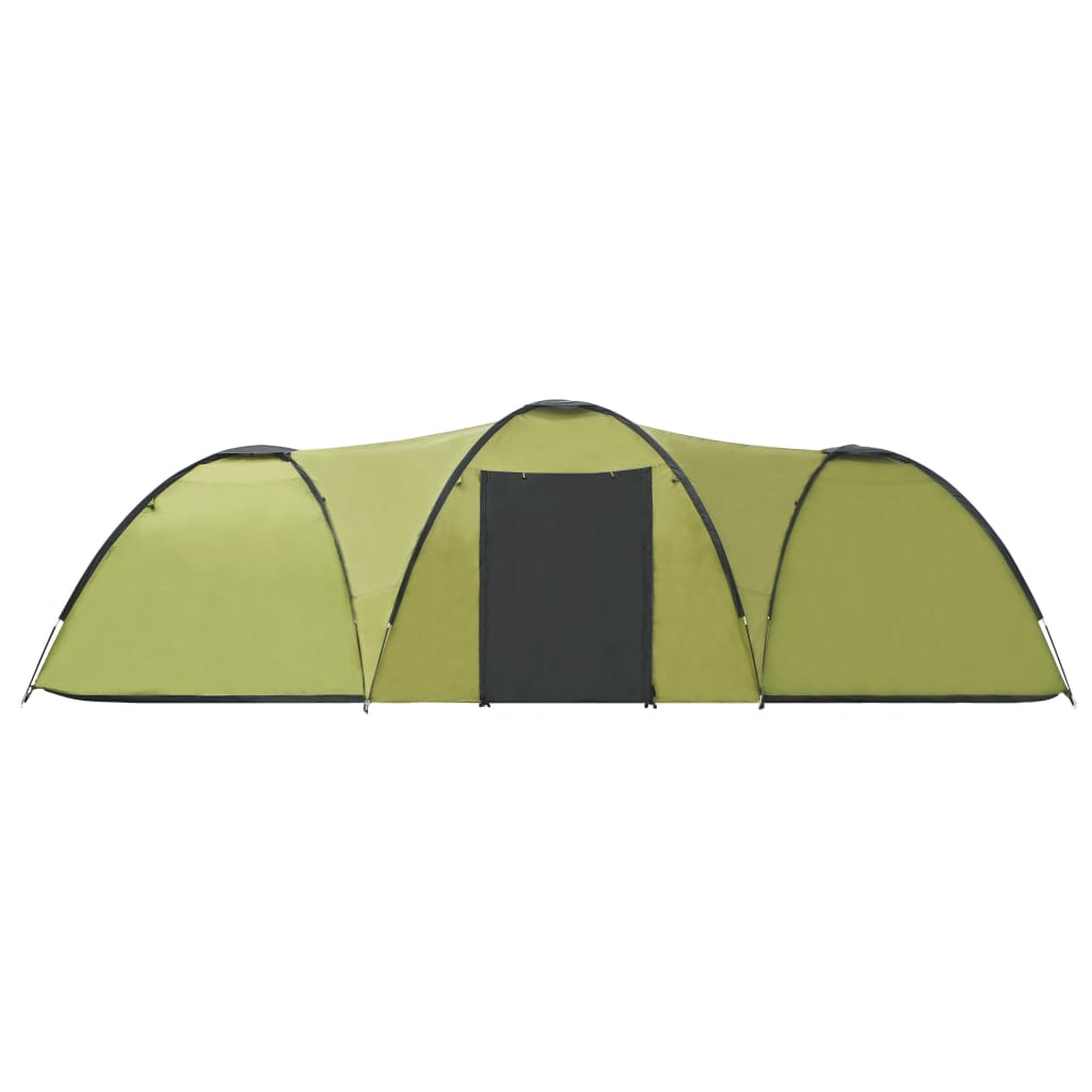 Camping Igloo Tent 650x240x190cm 8 Person Green