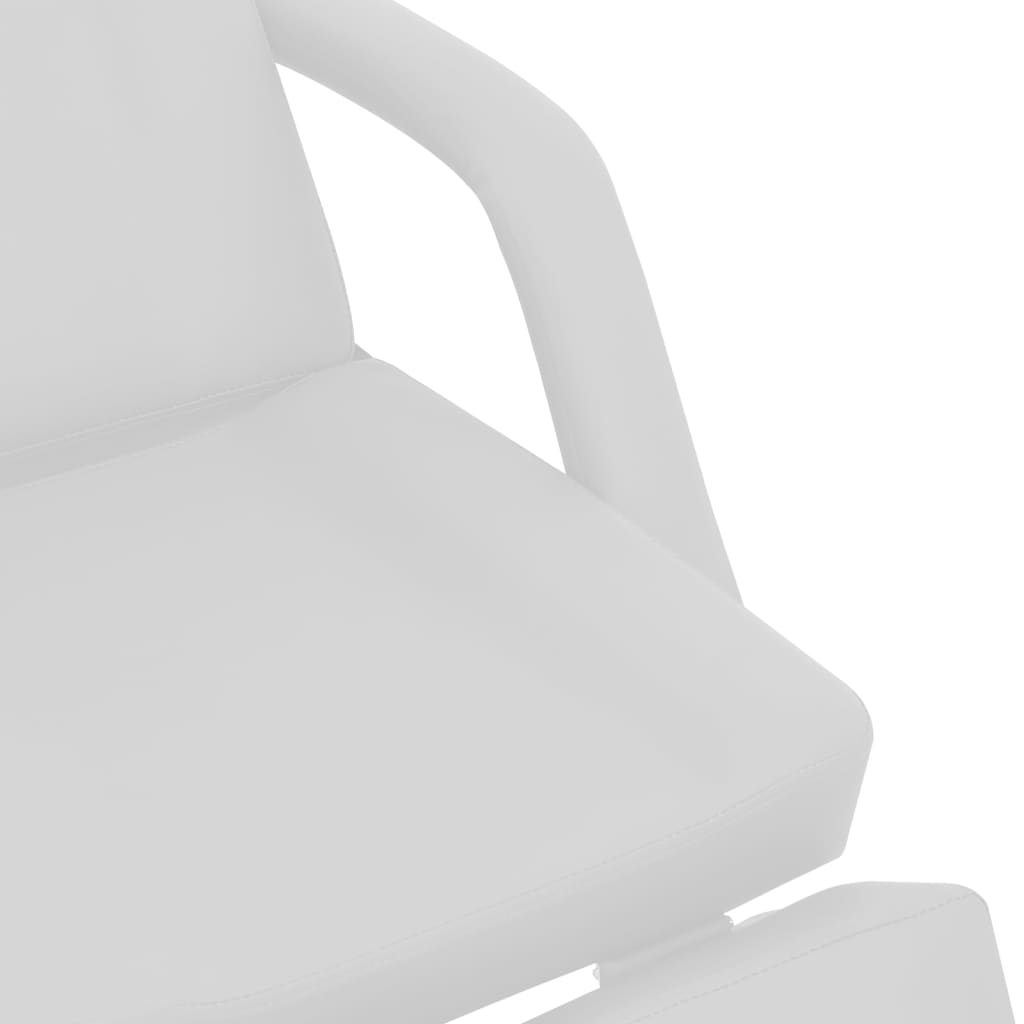Chaise de traitement de beauté Similicuir Blanc 180x62x78 cm