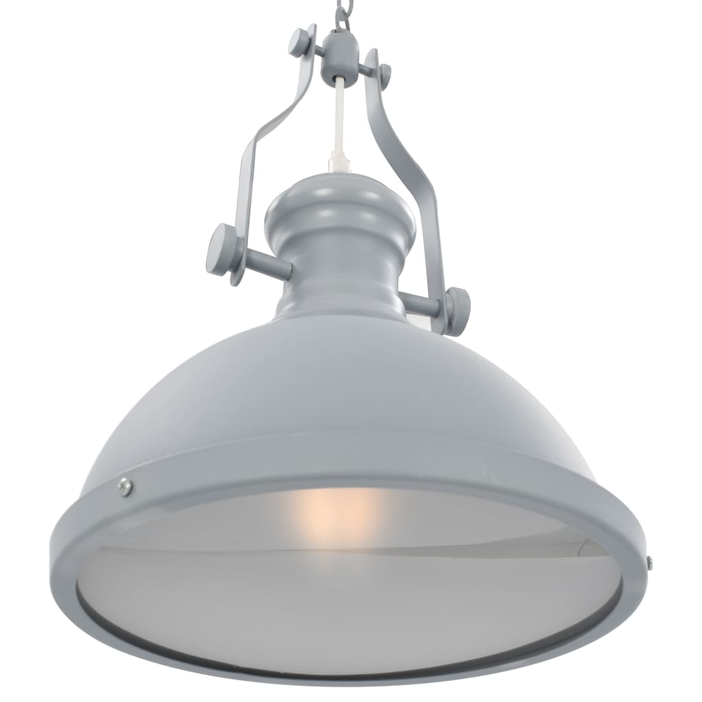 Ceiling Lamp Grey Round E27